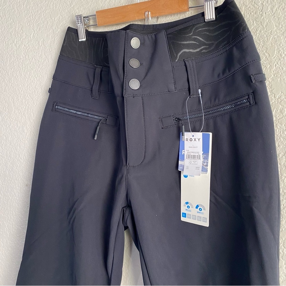 NEW Roxy Rising High Snow Pants Black - Picture 9 of 9
